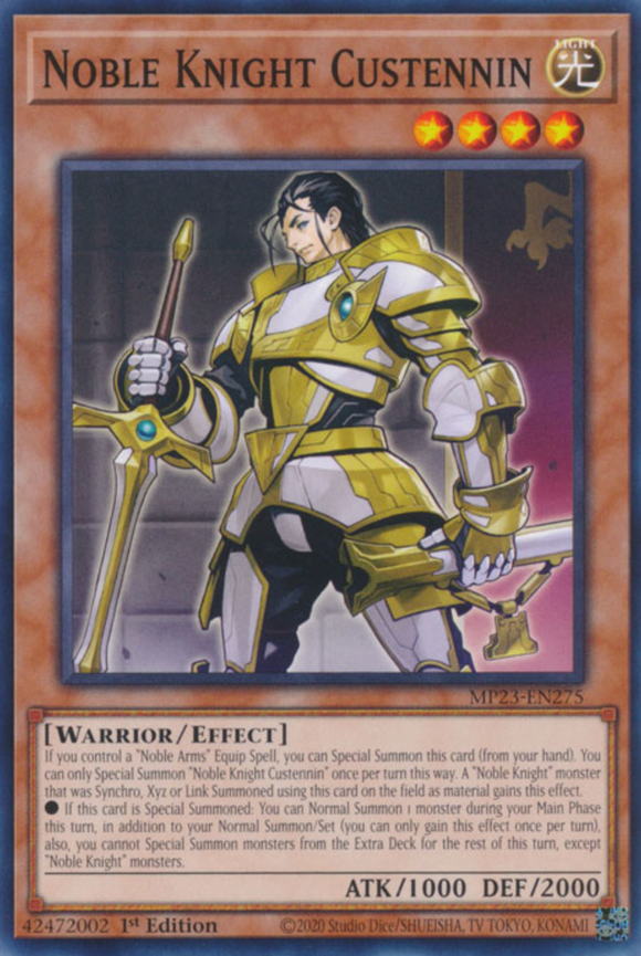 Noble Knight Custennin - MP23-EN275 - Common 1st Edition