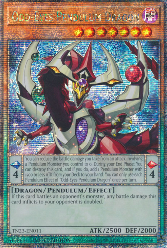 Odd-Eyes Pendulum Dragon - TN23-EN011 - Quarter Century Rare 1st Edition
