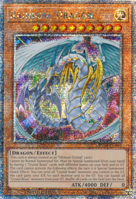 Rainbow Dragon - TN23-EN004 - Quarter Century Rare 1st Edition