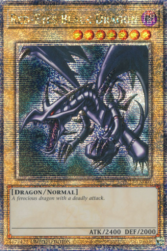 Red-Eyes Black Dragon - TN23-EN003 - Quarter Century Rare 1st Edition