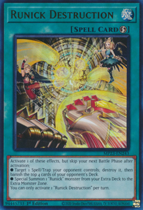 Runick Destruction - MP23-EN243 - Ultra Rare 1st Edition