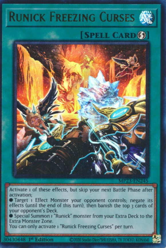 Runick Freezing Curses - MP23-EN245 - Ultra Rare 1st Edition