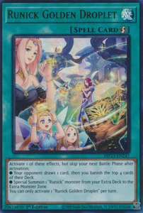 Runick Golden Droplet - MP23-EN247 - Ultra Rare 1st Edition