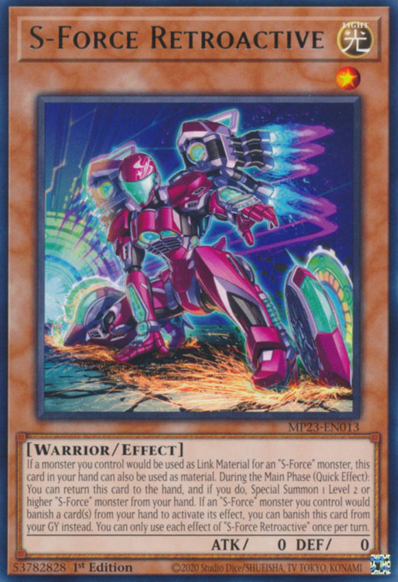 S-Force Retroactive - MP23-EN013 - Rare 1st Edition