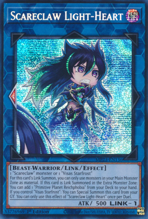 Scareclaw Light-Heart - MP23-EN136 - Prismatic Secret Rare 1st Edition