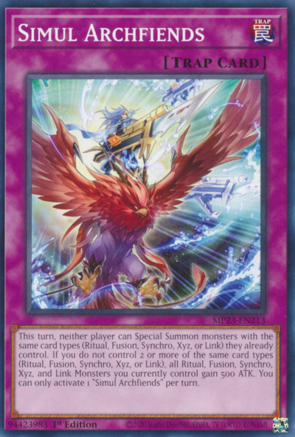 Simul Archfiends - MP23-EN213 - Common 1st Edition