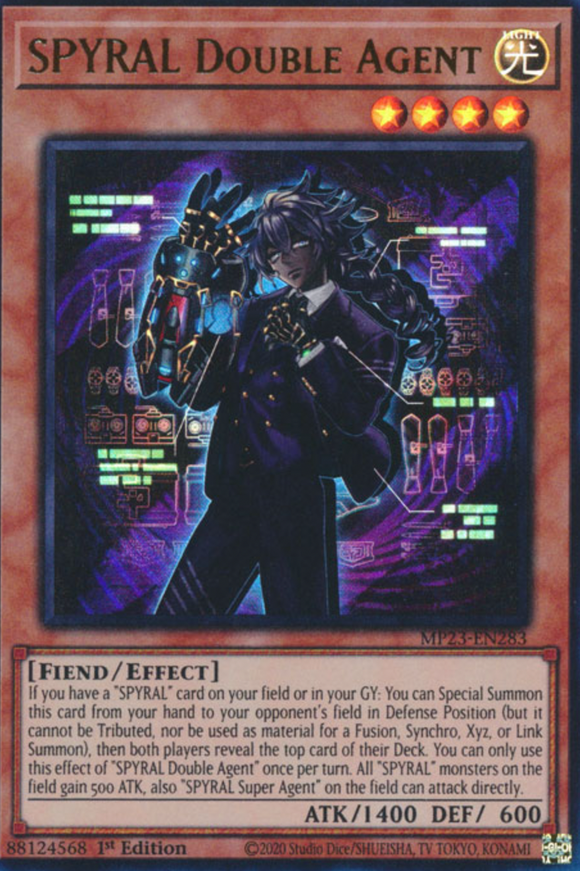 SPYRAL Double Agent - MP23-EN283 - Ultra Rare 1st Edition