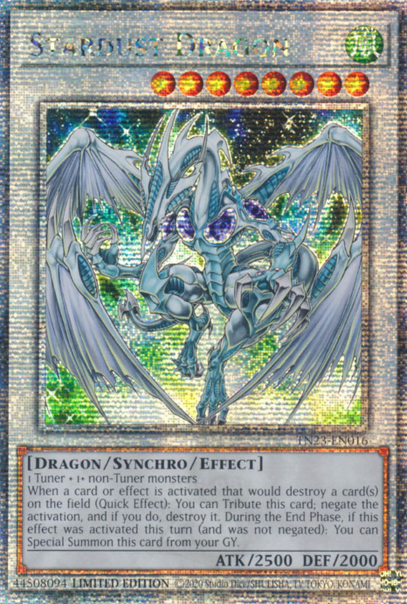 Stardust Dragon - TN23-EN016 - Quarter Century Rare 1st Edition