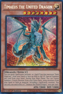 Timaeus the United Dragon - MP23-EN003 - Prismatic Secret Rare 1st Edition