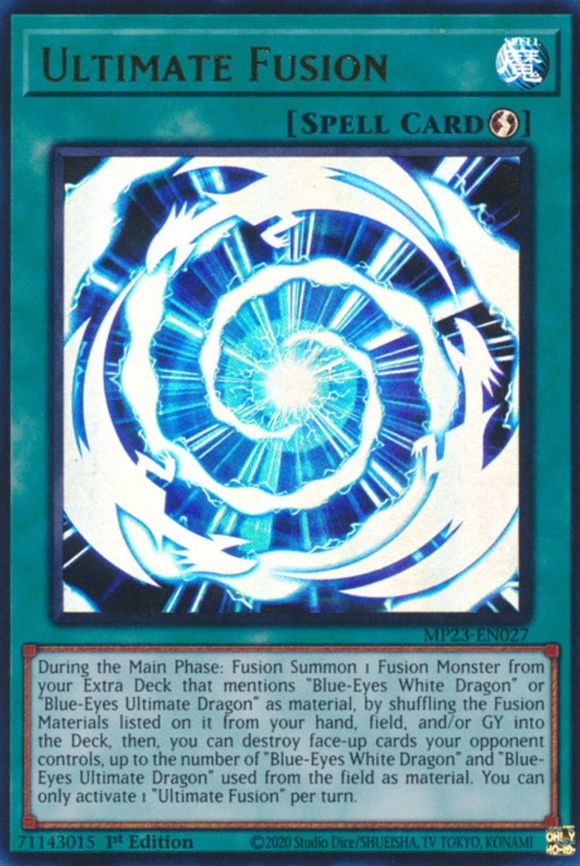 Ultimate Fusion - MP23-EN027 - Ultra Rare 1st Edition