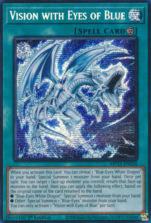 Vision with Eyes of Blue - MP23-EN026 - Prismatic Secret Rare 1st Edition