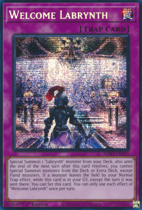 Welcome Labrynth - MP23-EN235 - Prismatic Secret Rare 1st Edition