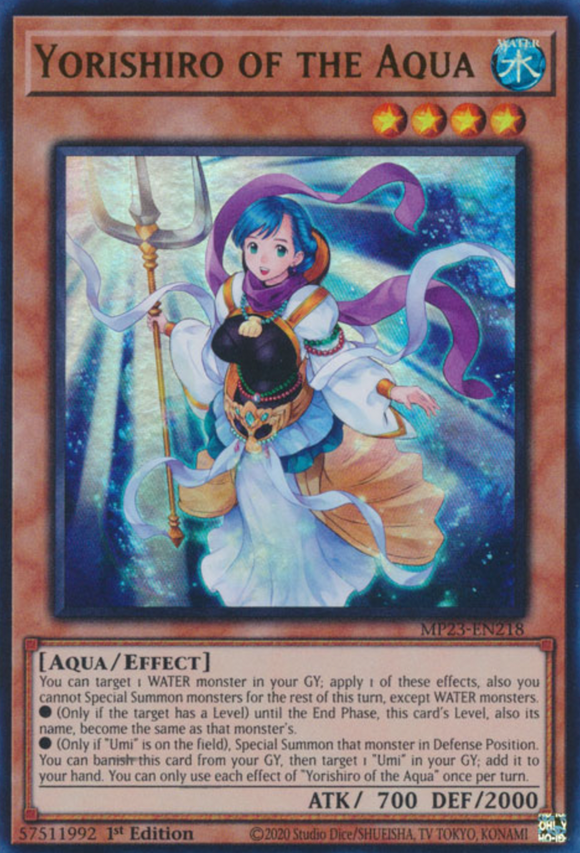 Yorishiro of the Aqua - MP23-EN218 - Ultra Rare 1st Edition