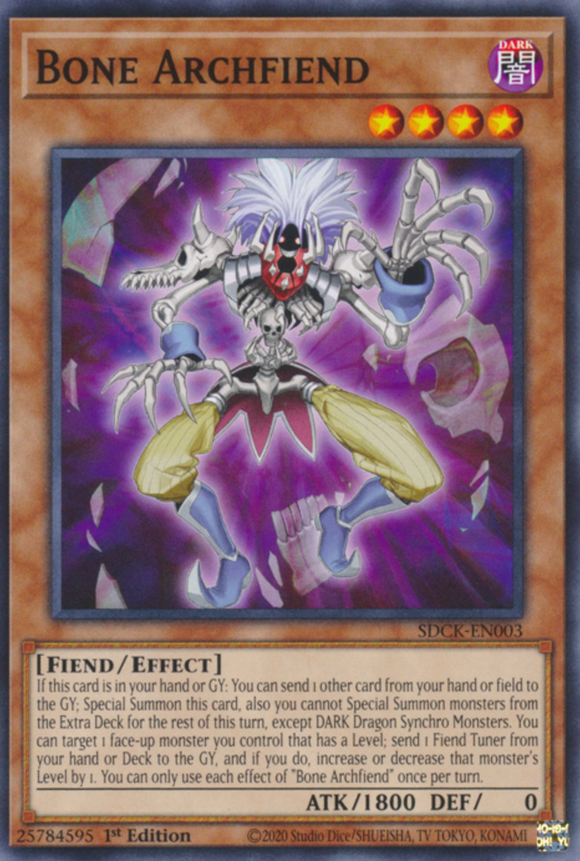 Bone Archfiend - SDCK-EN003 - Common 1st Edition