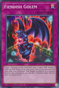Fiendish Golem - SDCK-EN032 - Common 1st Edition