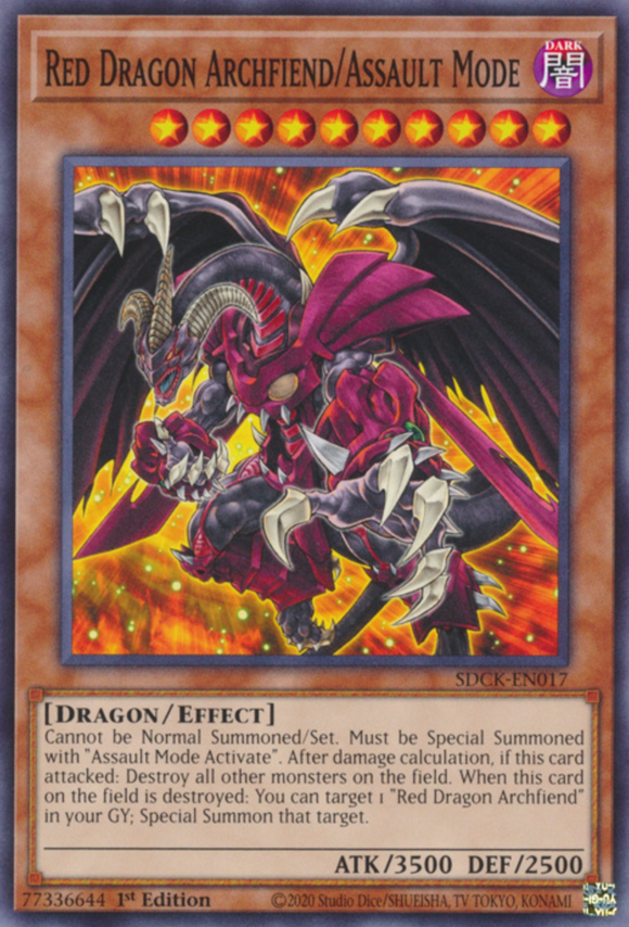 Red Dragon Archfiend/Assault Mode - SDCK-EN017 - Common 1st Edition