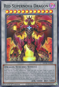 Red Supernova Dragon - SDCK-EN044 - Super Rare 1st Edition