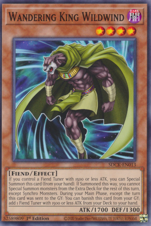 Wandering King Wildwind - SDCK-EN013 - Common 1st Edition