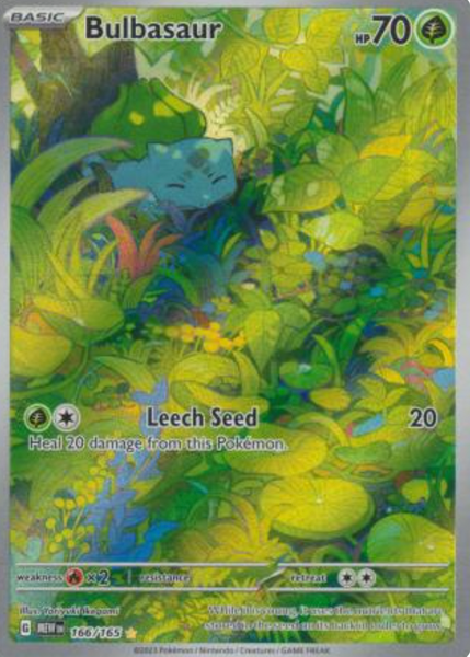 bulbasaur pokemon card full art Bulbasaur 151 Extended Art – Terrible Slabs main image 0