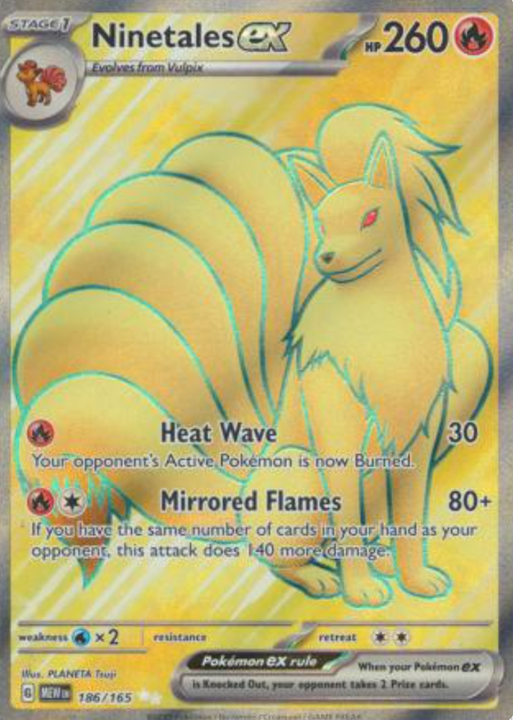 Ninetales ex - 186/165 - Full Art Secret Rare