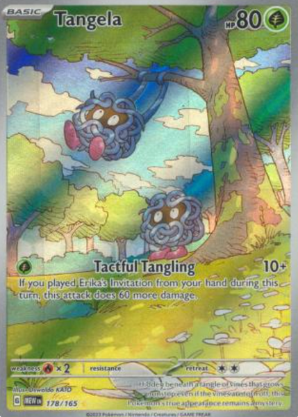 Tangela - 178/165 - Illustration Rare Essential Cards Tangela - 178/165 - Illustration Rare Essential Cards