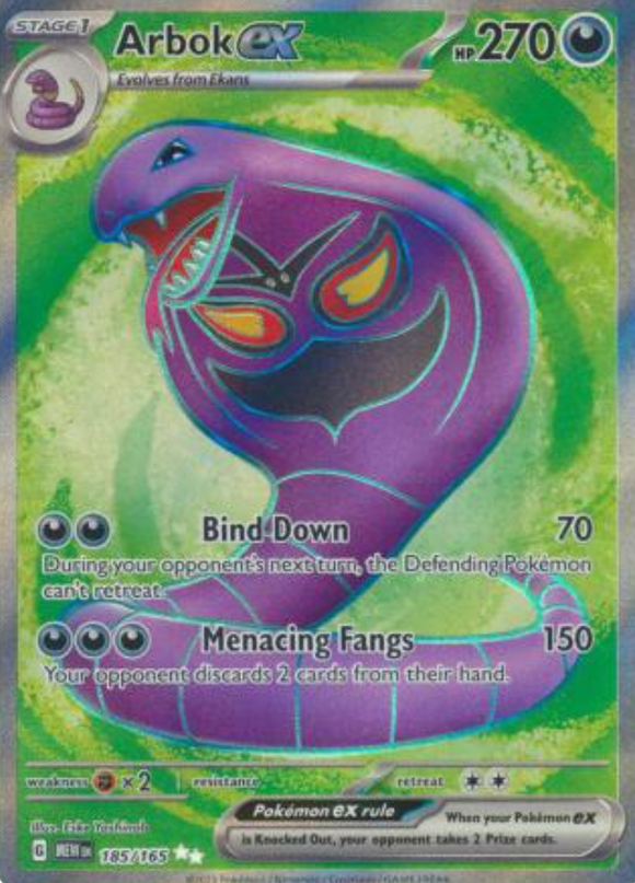 Arbok ex - 185/165 - Full Art Secret Rare