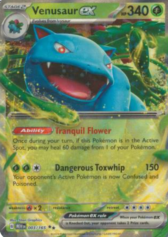 Venusaur ex - 003/165 - Ultra Rare