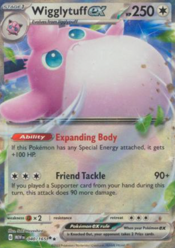 Wigglytuff ex - 040/165 - Ultra Rare