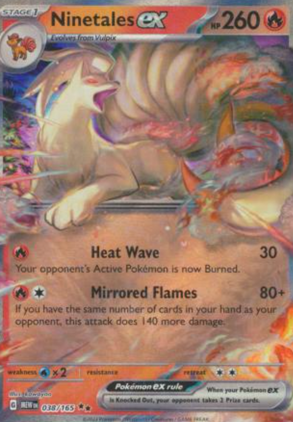 Ninetales ex - 038/165 - Ultra Rare