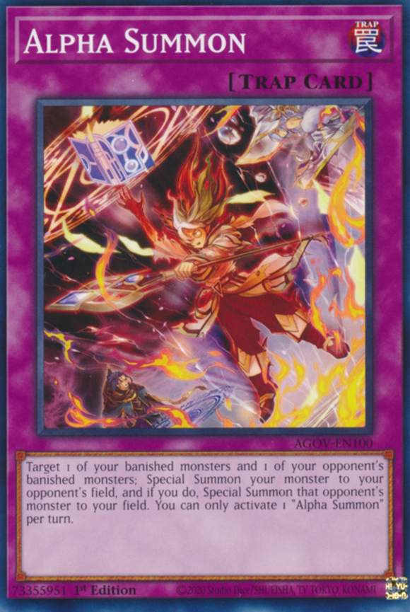 Alpha Summon - AGOV-EN100 - Common 1st Edition