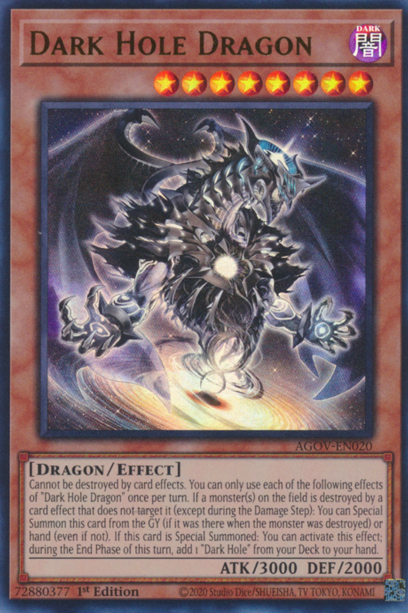 Dark Hole Dragon - AGOV-EN020 - Ultra Rare 1st Edition