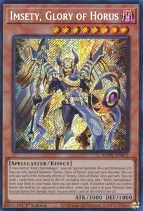 Imsety, Glory of Horus - AGOV-EN011 - Secret Rare 1st Edition