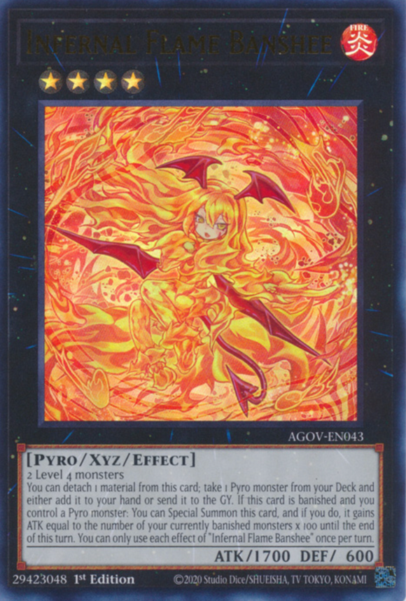 Infernal Flame Banshee - AGOV-EN043 - Ultra Rare 1st Edition