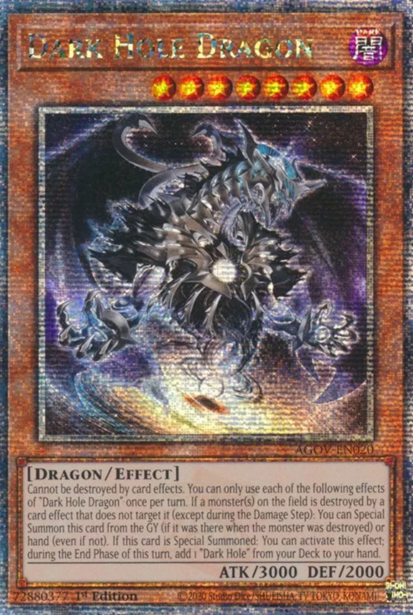 Dark Hole Dragon - AGOV-EN020 - Quarter Century Rare 1st Edition