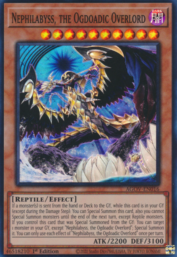 Nephilabyss, the Ogdoadic Overlord - AGOV-EN016 - Super Rare - 1st Edition