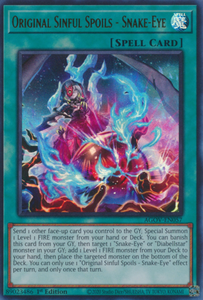 Original Sinful Spoils - Snake-Eye - AGOV-EN057 - Ultra Rare 1st Edition