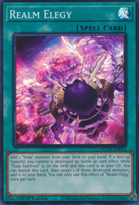 Realm Elegy - AGOV-EN052 - Super Rare - 1st Edition
