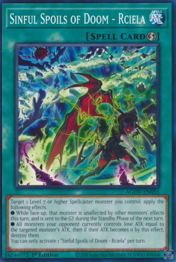 Sinful Spoils of Doom - Rciela - AGOV-EN055 - Common - 1st Edition