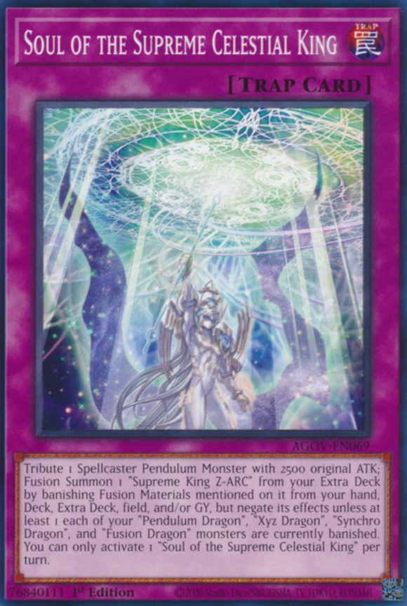 Soul of the Supreme Celestial King - AGOV-EN069 - Common 1st Edition