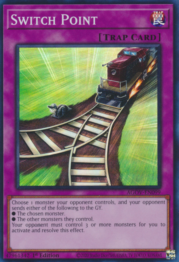 Switch Point - AGOV-EN099 - Super Rare 1st Edition