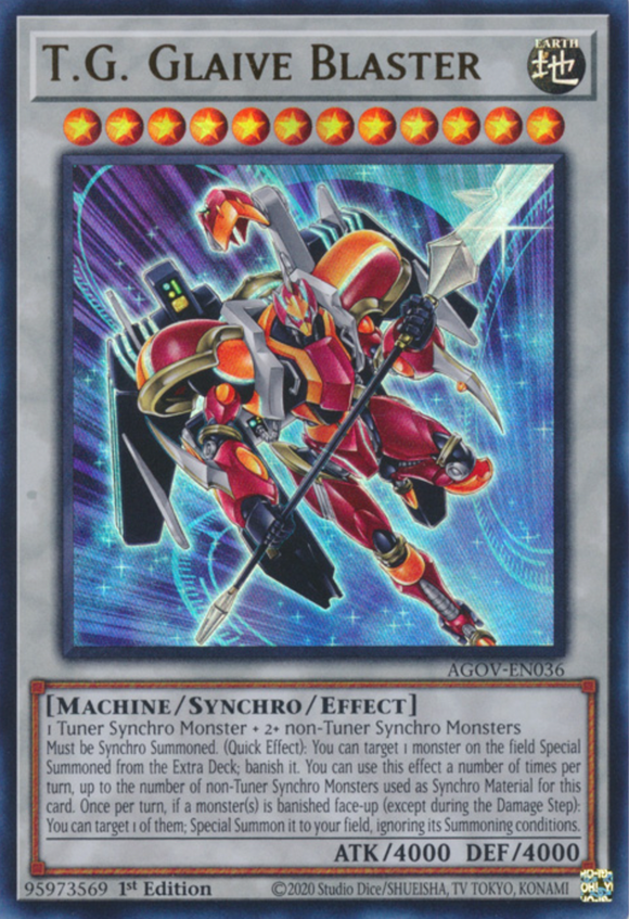 T.G. Glaive Blaster - AGOV-EN036 - Ultra Rare 1st Edition