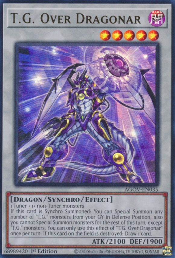 T.G. Over Dragonar - AGOV-EN035 - Ultra Rare 1st Edition