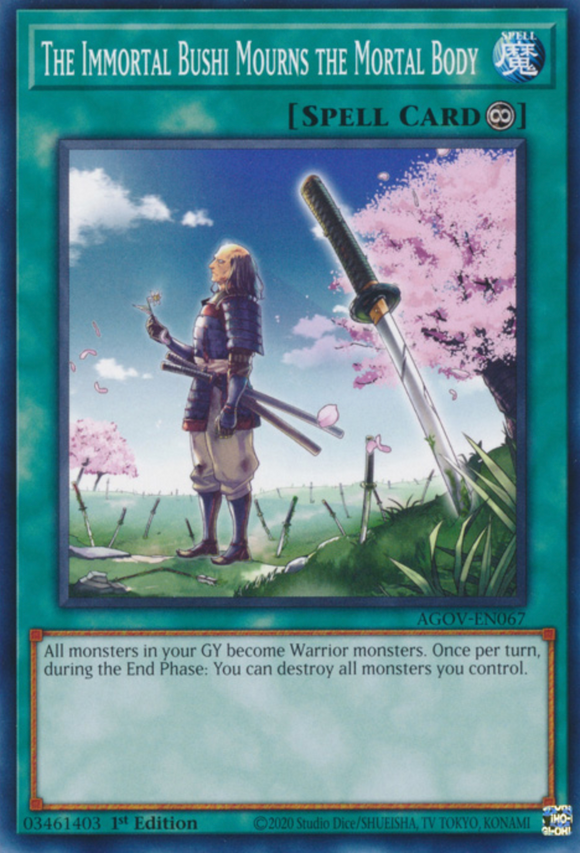 The Immortal Bushi Mourns the Mortal Body - AGOV-EN067 - Common 1st Edition
