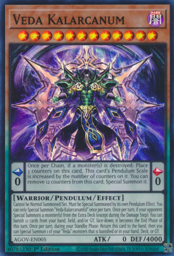 Veda Kalarcanum - AGOV-EN005 - Super Rare 1st Edition