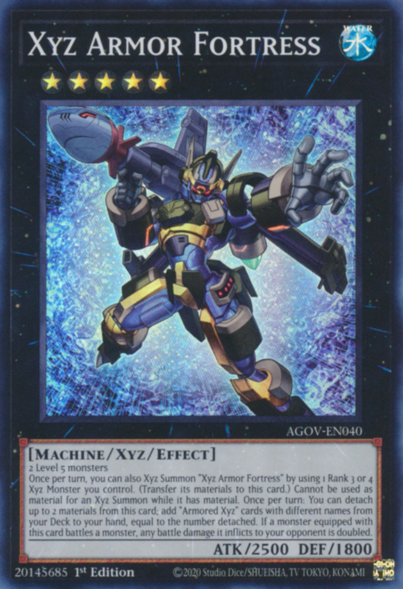Xyz Armor Fortress - AGOV-EN040 - Super Rare 1st Edition