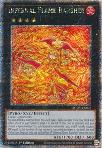 Infernal Flame Banshee - AGOV-EN043 - Quarter Century Rare 1st Edition