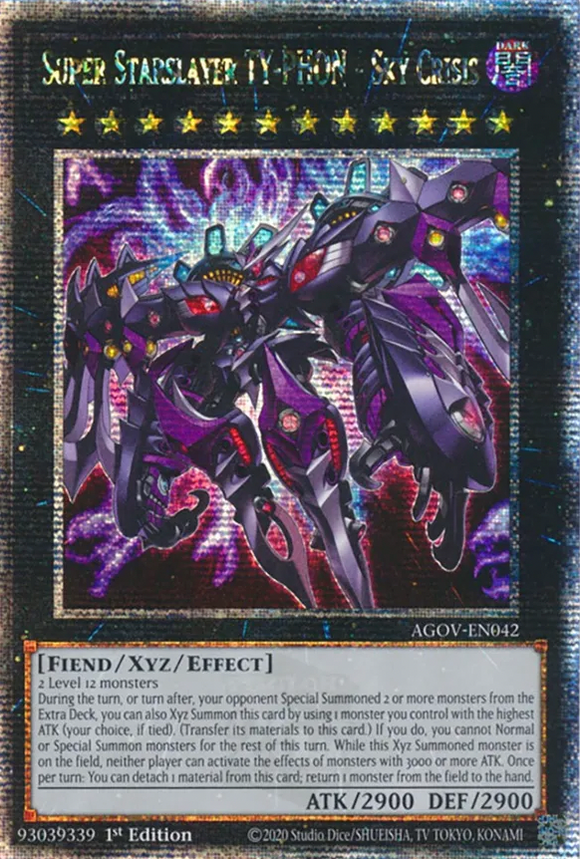 Super Starslayer TY-PHON - Sky Crisis - AGOV-EN042 - Quarter Century Rare 1st Edition