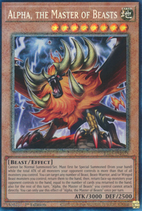 Alpha, the Master of Beasts - RA01-EN022 - Collector's Rare 1st Edition