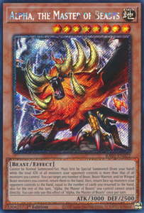 Alpha, the Master of Beasts - RA01-EN022 - Platinum Secret Rare 1st Edition