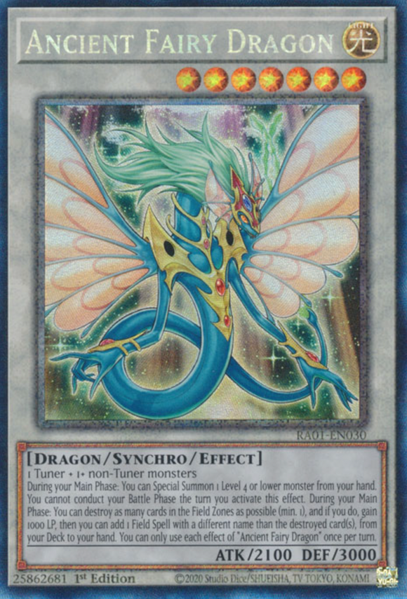 Ancient Fairy Dragon - RA01-EN030 - Collector's Rare 1st Edition